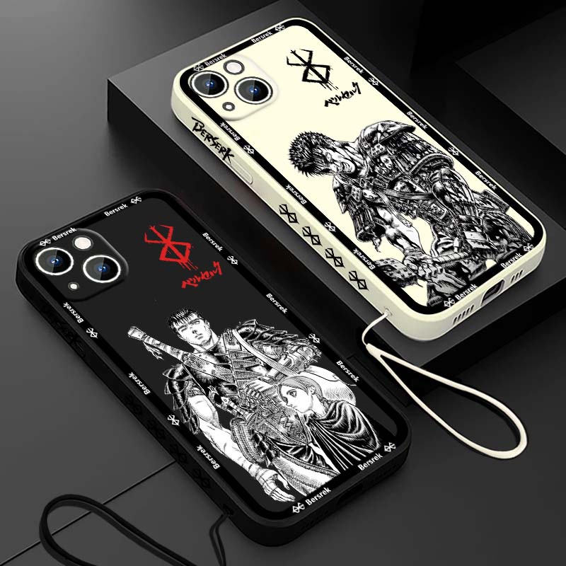 Phone Case Anime - เคสโทรศัพท์ลายการ์ตูนญี่ปุ่น Berserk Guts สำหรับ Apple iPhone