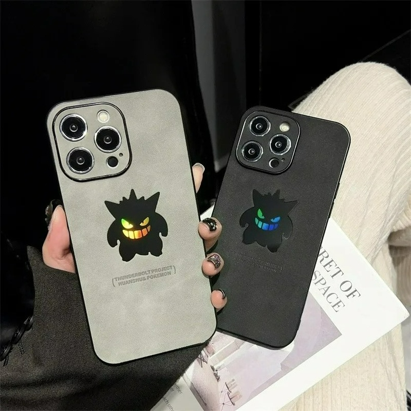 Phone Case Anime - เคสโทรศัพท์ลายการ์ตูนอนิเมะ เก็นการ์ หนังเทียม ลายเลเซอร์ สำหรับ iPhone