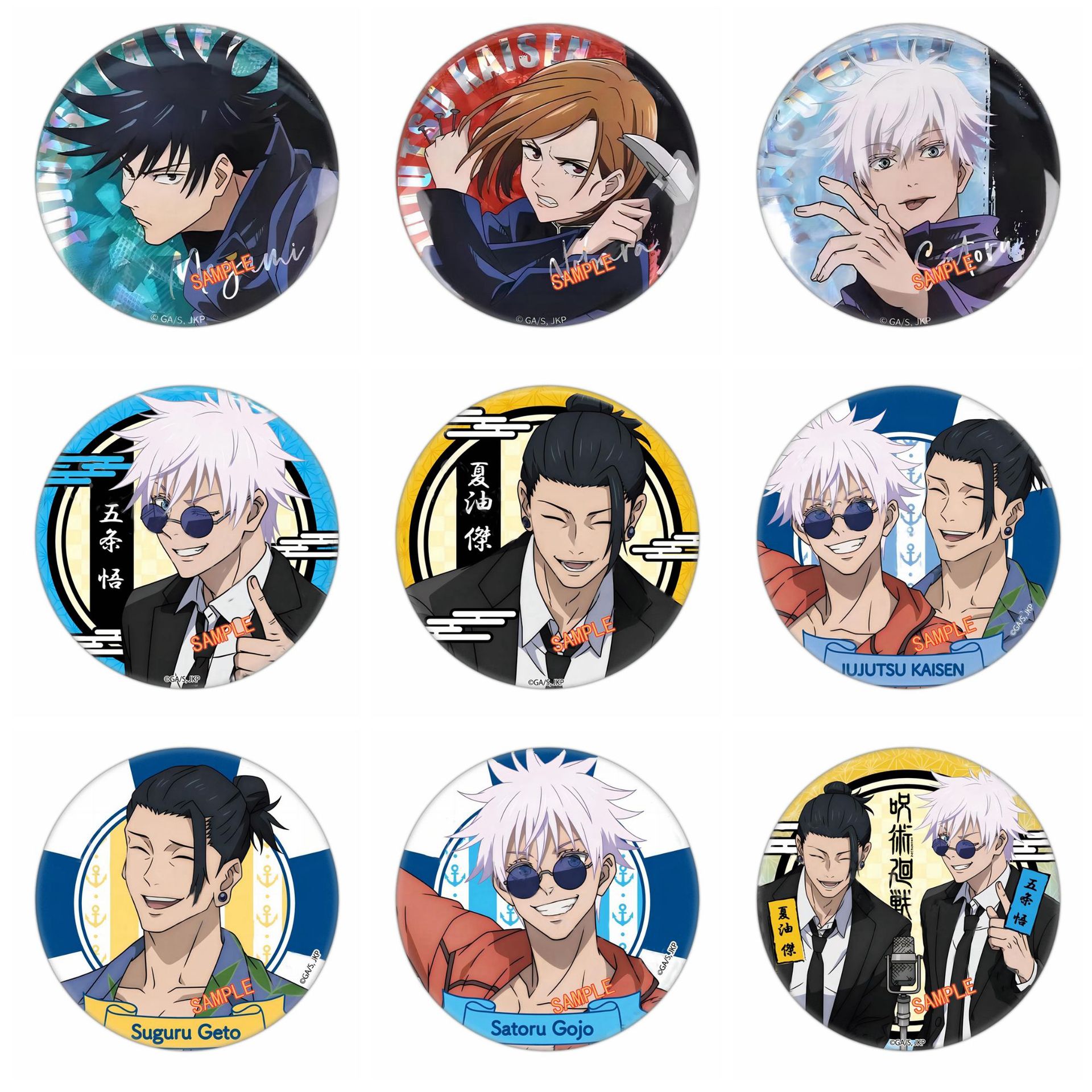 Premium Anime Merchandise - เข็มกลัดจูจุตสึไคเซ็นคุณภาพสูง รุ่นที่สาม ใหม่ล่าสุด ซาโตรุ โกโจ ของสะสมพรีเมียม