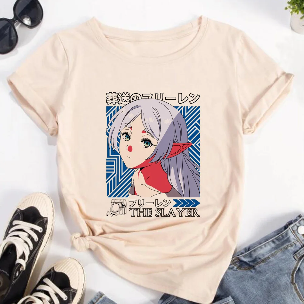 เสื้อยืดฟรีเรนสำหรับผู้หญิง สไ - Frieren Anime Merchandise บทวิจารณ์และราคา